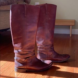 Tall Frye belted Melissa riding boots